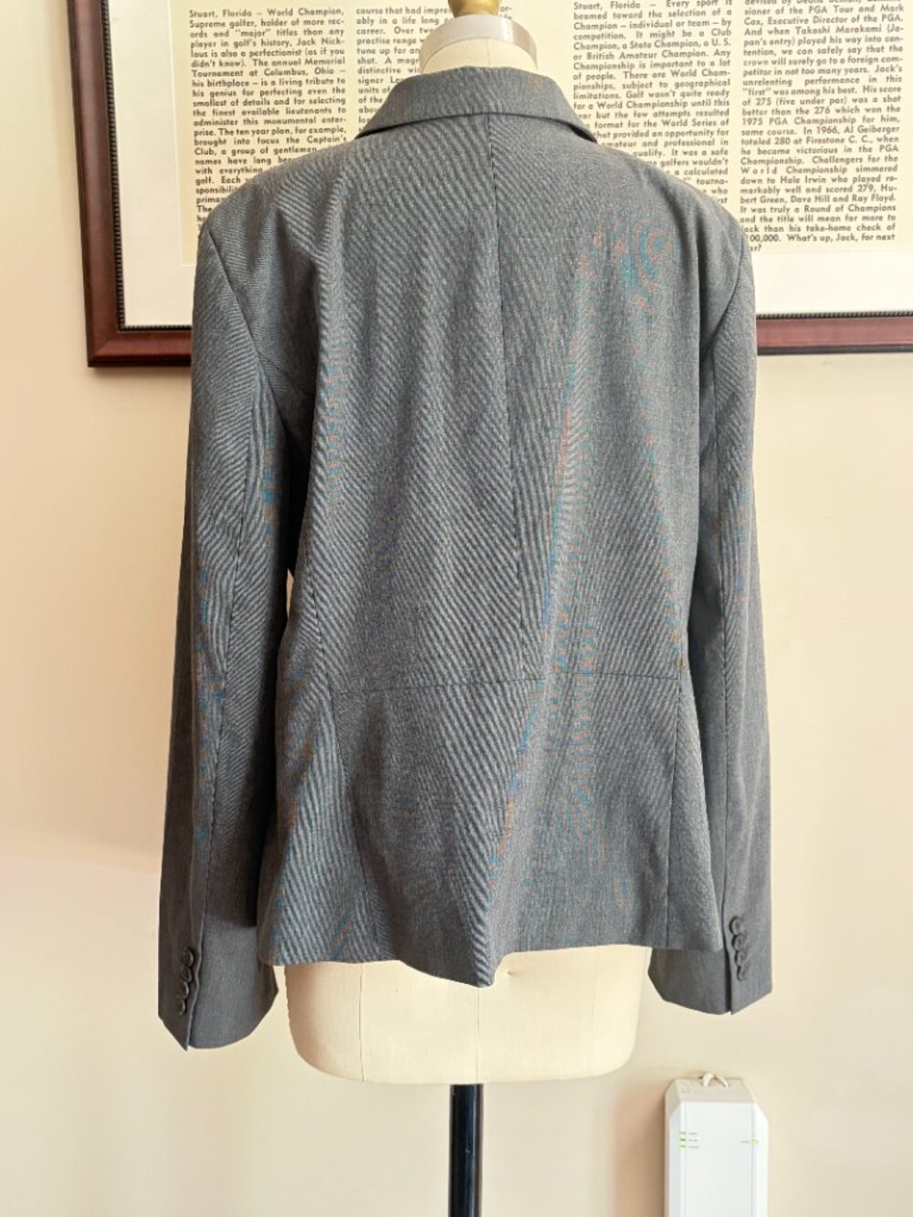 Ann Taylor Factory Gray Blazer Size 16 - Picture 4 of 8